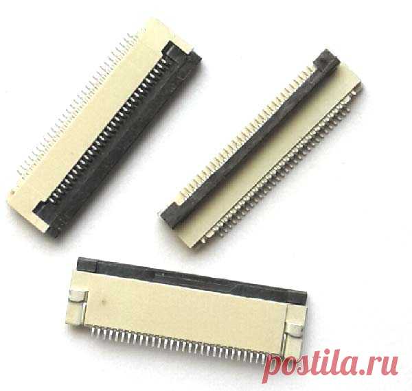 Разъем 30 pin для FFC FPC шлейфов с фиксатором, нижние контакты, шаг 0,5 мм  Купить SMD гнездо 30 pin для FFC FPC шлейфов с Flip-Lock защёлкой, нижние контакты, шаг 0,5 мм.