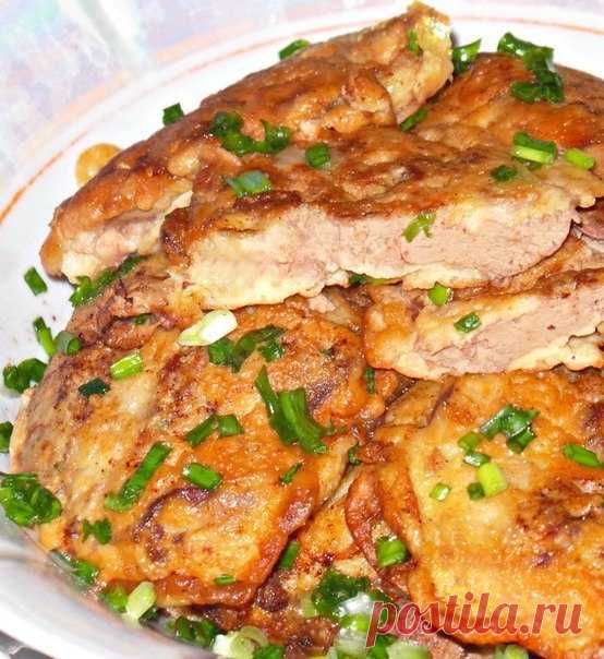 Куриная печень в сметанно-чесночном кляре