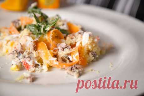 Салат Мимоза с крабовым мясом - рецепт с фотографиями - Patee. Рецепты