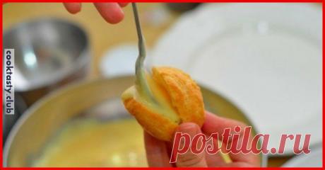 Ингредиенты: Масло сливочное — 100 г Яйцо — 4 шт. Мука — 180 г Соль — 1/2 ч.л. Вода — 250 мл Заварной крем — опционально Приготовление: Подготовить ингредиенты. Доведите воду до кипения, растопите в воде масло и добавьте соль. Добавьте туда муку. Тщательно перемешайте деревянной лопаткой. Как только тесто начнет отходить от стенок, скатается […]