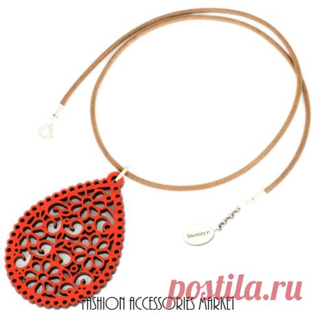 Колье в стиле бохо Красная капля | Kупить, цена, отзывы