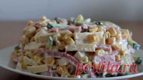 Три быстрых и вкусных салата с кукурузой (Домашний кулинар)