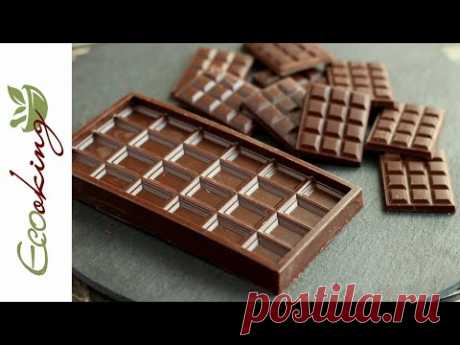 Живой черный шоколад (темперированный) / 2 способа / vegan / без сахара