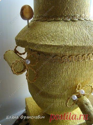 Самовар с конфетами из пластиковой бутыли