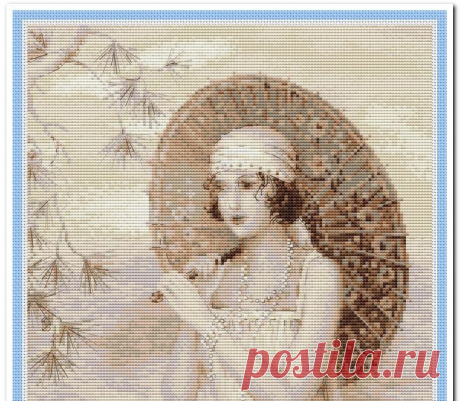 1434 "Старая фотография. Ривьера" Riolis Скачать схему вышивки Riolis 1434 "Старая фотография. Ривьера" + перенабор