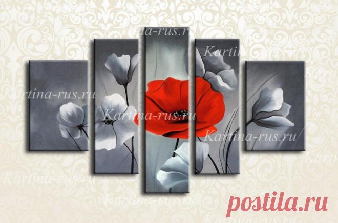 Красный глаз (ручная обработка) » Купить модульные картины + подарок!