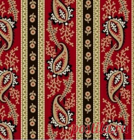 Полосы с узорами пейсли 0281-0111 - Горы Хэмптона <- MARCUS <- Ткани - Каталог | StitchCraft