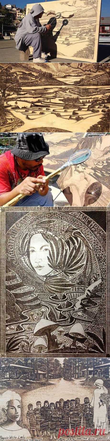 Холст, лупа и солнечный свет | WorldCity