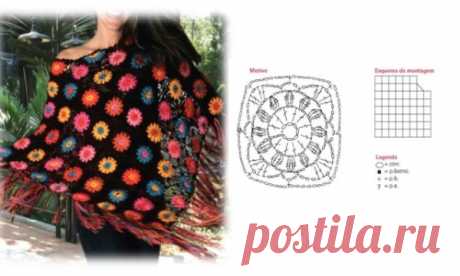 Ponchos et étoles : modèles et grilles à imprimer ! - Crochet Passion