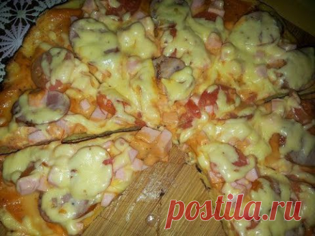 ▶ Пицца на сковороде за 15 минут (pizza) - YouTube