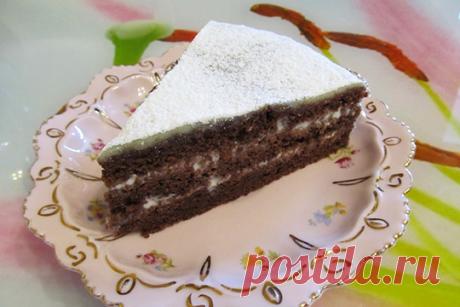 Шоколадный бисквитный торт — Домашний уют