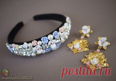 Как сделать ободок своими руками в стиле Dolce &amp; Gabbana