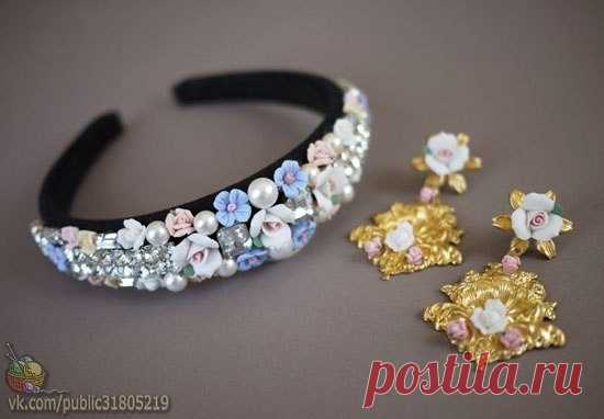 Как сделать ободок своими руками в стиле Dolce & Gabbana
