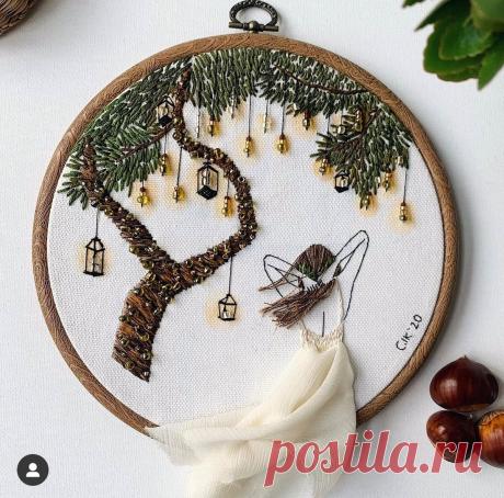 Мастерица вышивает такие НЕОБЫЧНЫЕ работы, что её персонажи выходят за пределы пялец: в одной работе умещается множество техник | Вышивка is Love | Яндекс Дзен