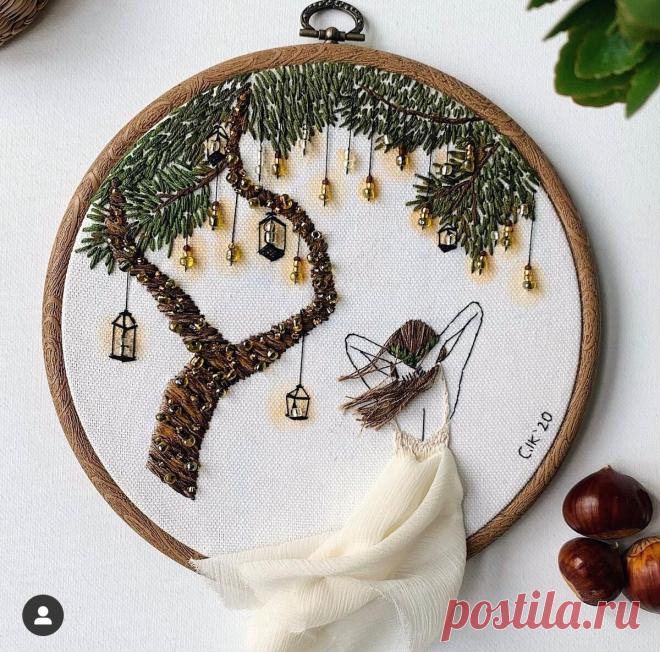 Мастерица вышивает такие НЕОБЫЧНЫЕ работы, что её персонажи выходят за пределы пялец: в одной работе умещается множество техник | Вышивка is Love | Яндекс Дзен