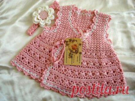 так мило детское платье крючком | сделать ручной работы, вязание крючком, ремесла