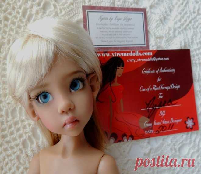OOAK Tan Elf Nyssa by Kaye Wiggs