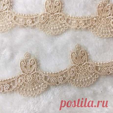 ＊再入荷＊ 1m 綺麗 ロココ風 ケミカルレース ブレード シャンパン BK190319 ハンドメイド 手芸 素材 材料 - MyKingList.com