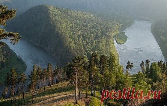Река Мана, Красноярский край, Россия