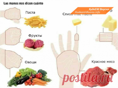 Объясняем на пальцах: Сколько еды нужно съедать каждый день! | Худеем Вкусно