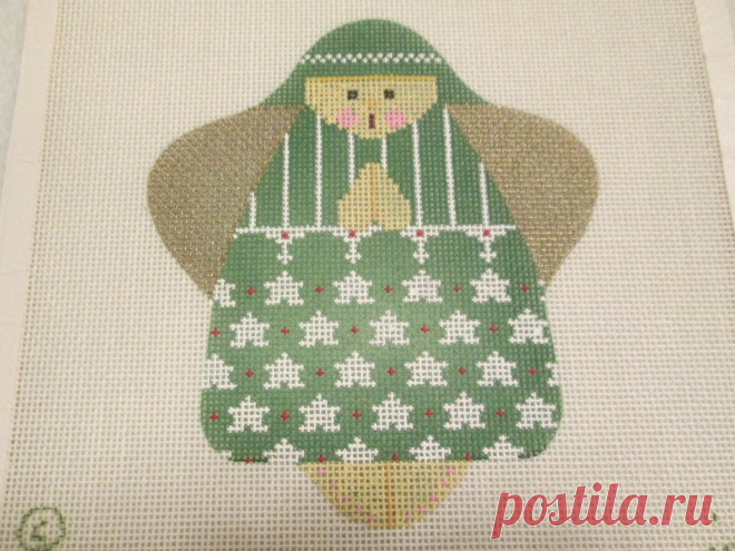 Angel-Igc-Needlepoint Canvas • $4.95 ANGEL-IGC-NEEDLEPOINT CANVAS - $4.95. Angel needlepoint canvas by IGC. 18 mesh. Image size 4 1/2