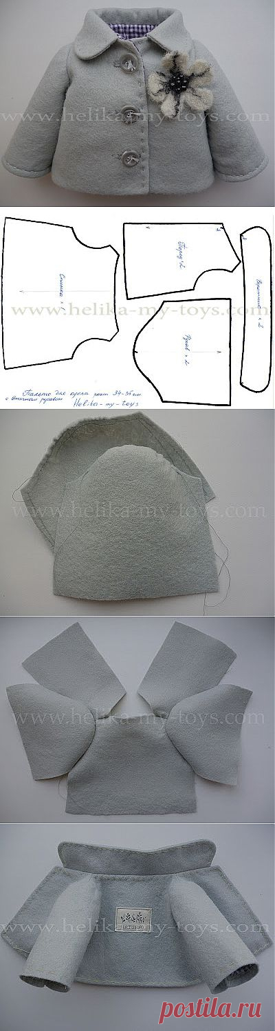 МК пальто для куклы | Детские мечты