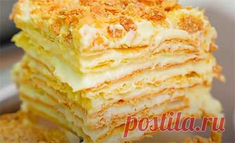 Домашний торт Наполеон – пошаговый рецепт