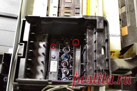 Как снять печатающую головку Epson R290, T50, P50, TX650, L800, PX660