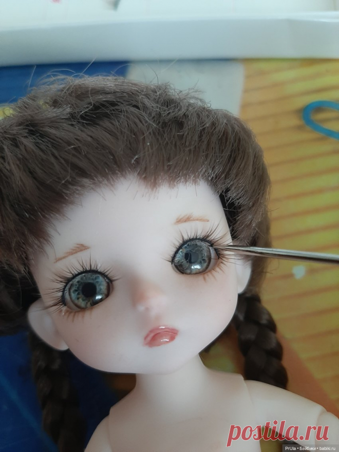 Как клею реснички куклам Я / Шарнирные куклы Баболи, Baboliy dolls / Бэйбики. Куклы фото. Одежда для кукол