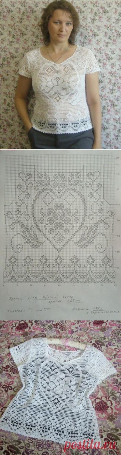 Кофточка филейная от Alek_sandra.