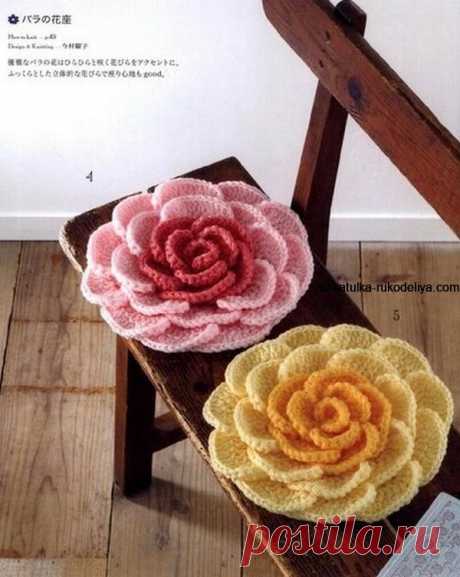 Сидушка цветок крючком Сидушка цветок крючком. Сидушка крючком на круглою табуретку