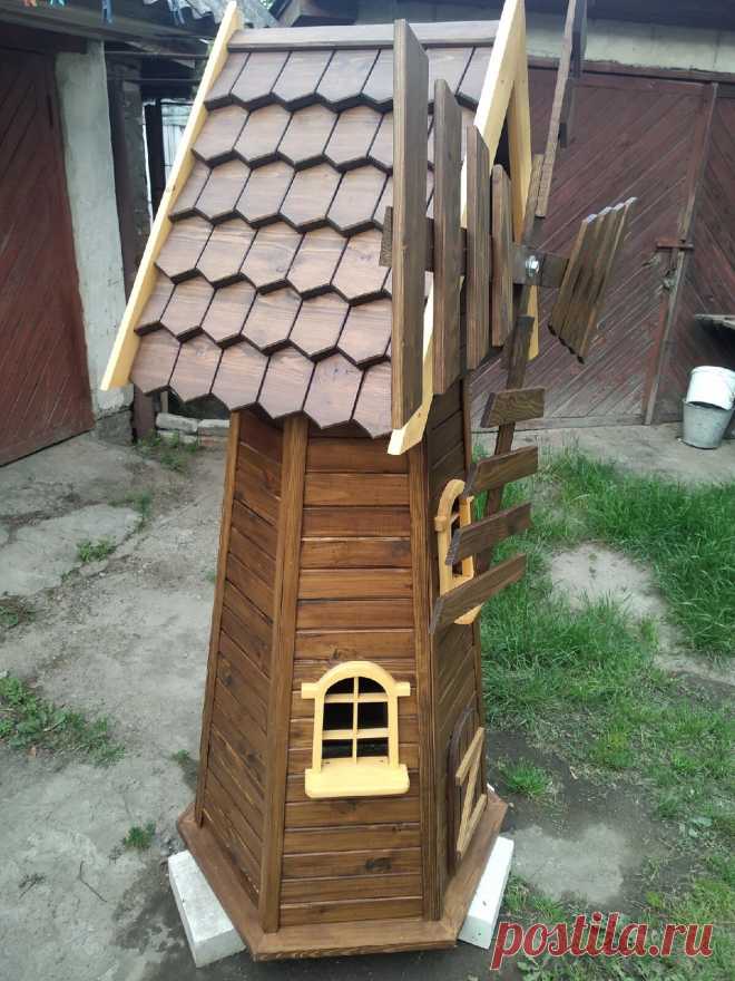 Декоративные мельницы из дерева | Для тех, кто любит работать с деревом