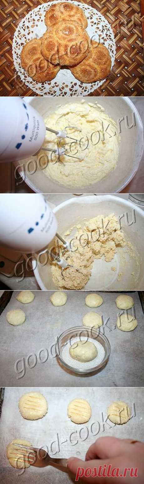 Хорошая кухня - творожно-лимонное печенье. Кулинарная книга рецептов. Салаты, выпечка.