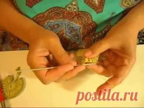 Motive for Irish lace "Lotus leaf", МК "Лист лотоса" (ирландское кружево Светланы Шевченко)