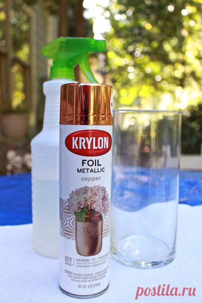 DIY Copper Mercury Glass Votives - 2 пчелы в подлодке