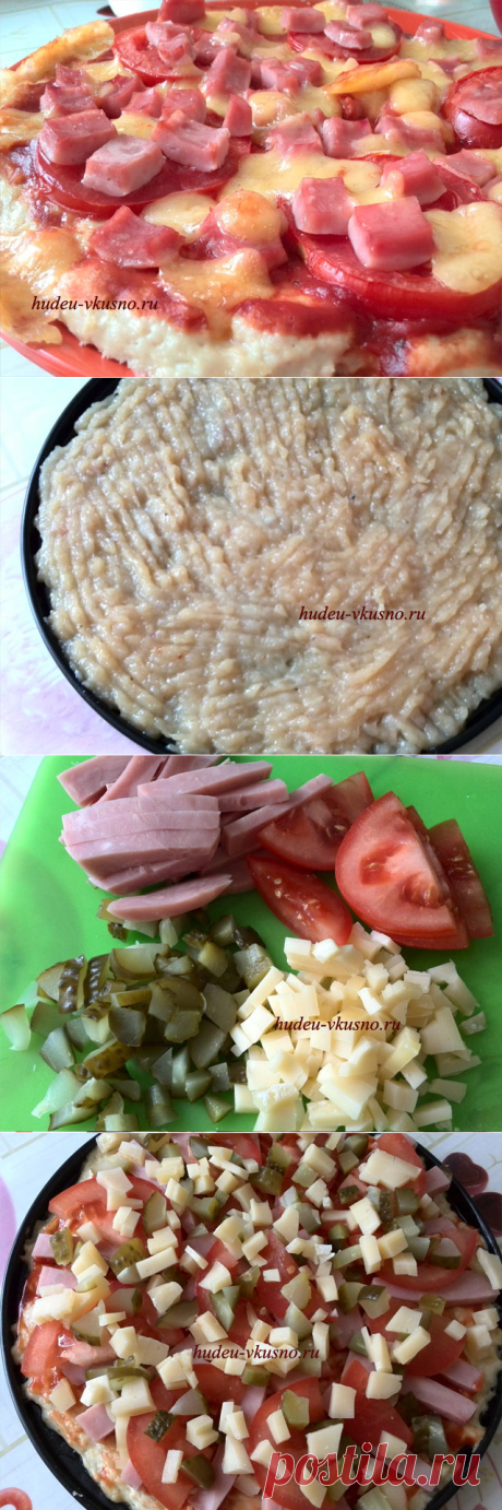 ПИЦЦА НА «ТЕСТЕ» ИЗ КУРИНОЙ ГРУДКИ