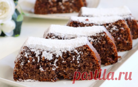 Вкуснейший кекс всего из трёх ингредиентов. Подходит тем, кто держит пост.