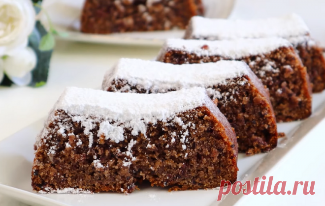 Вкуснейший кекс всего из трёх ингредиентов. Подходит тем, кто держит пост.