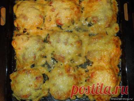 Куриные медальоны по шубкой