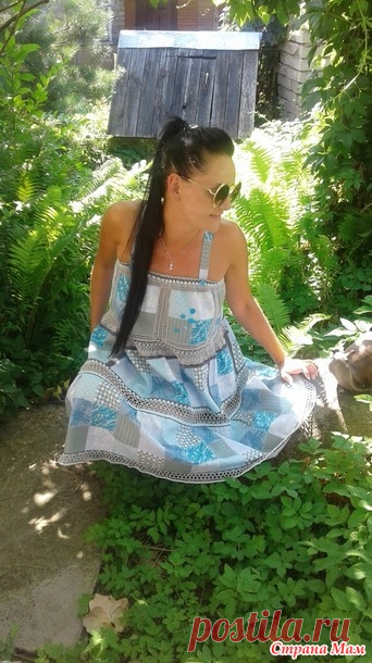 Шито-вязано. Сарафан-юбка 