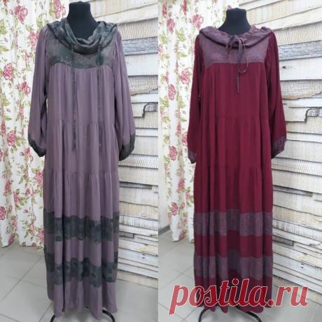 Особенно женственное и комфортное платье из штапеля с волшебным названием Берегиня'  размеры 44-56
 Россия
(Фото ТЦ Семь пятниц)