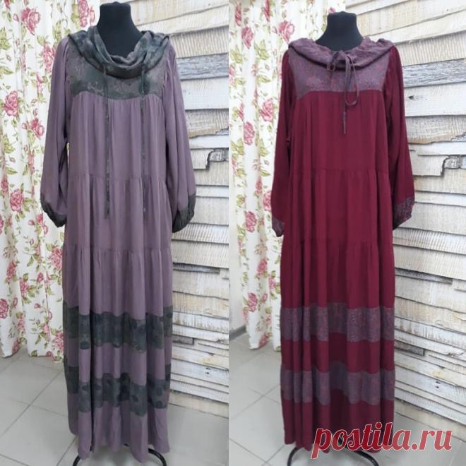 Особенно женственное и комфортное платье из штапеля с волшебным названием Берегиня'  размеры 44-56
 Россия
(Фото ТЦ Семь пятниц)