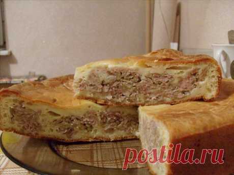Домашние рецепты - Мясной пирог.