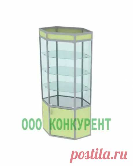 Витрина Еврошоп ПР-200-Угл-Стек от производителя торгового оборудования "КОНКУРЕНТ"