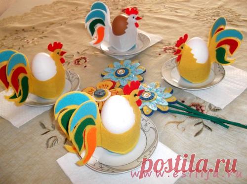 ПЕТУШОК - ПОДСТАВКА ПОД ПАСХАЛЬНОЕ ЯЙЦО.МК