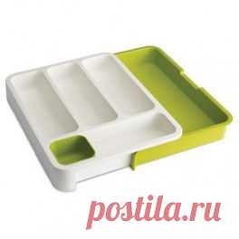 Ящик для хранения столовых приборов Drawer store White/Green - Joseph-Joseph