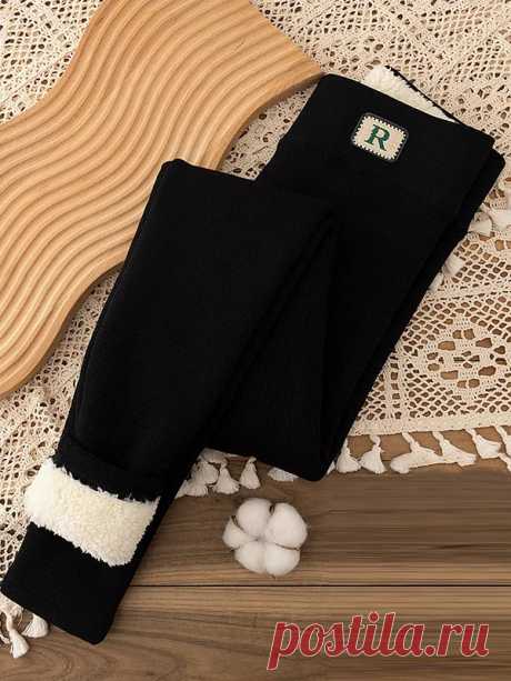 Casual Skinny Keep Warm Solid Color Velvet Leggings