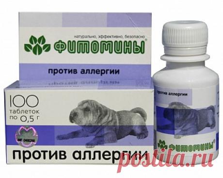 ФИТОМИНЫ для собак от Аллергии по цене 95 р. в интернет-зоомагазине «Мир корма»