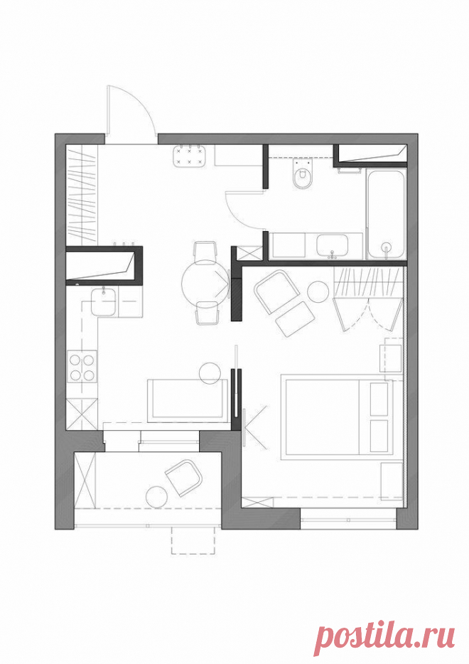 Как дизайнер оформила квартиру 39 м² для молодой девушки, в которой хочется остаться навсегда
Дизайнер Алиса Кащеева оформила однокомнатную квартиру 39 м² для молодой девушки. Заказчица попросила использовать светлые тона в отделке и голубые акценты. На небольшой площади организовали изолированную спальню и кухню-гостиную со столовой зоной. Общая площадь : 39 м² Место : Москва Количество комнат :...
Читай дальше на сайте. Жми подробнее ➡