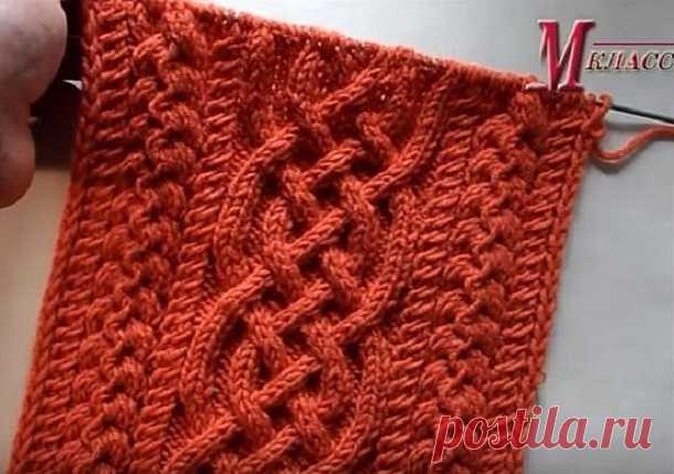 Как связать кельтские узоры спицами. Видео мастер-классы